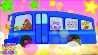 WHEELS ON THE BUS Go Round And Round | English Nursery Rhymes Collection | NurseryRhymesCl