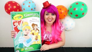 Coloring Cinderella Disney Princess GIANT Coloring Book Page Colored Pencil | KiMMi THE CL