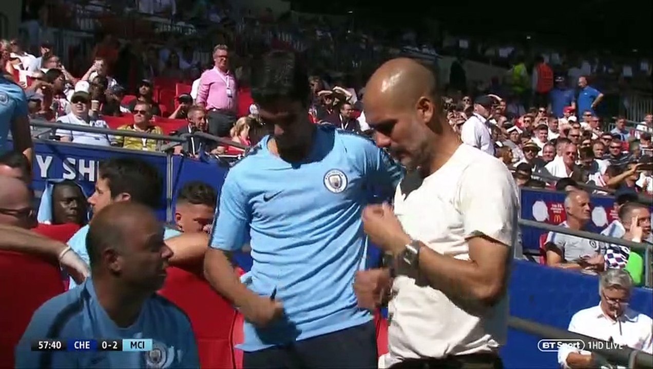 Sergio Aguero 2nd Goal - Chelsea vs Manchester City  0-2  05/08/2018 (Full Replay)