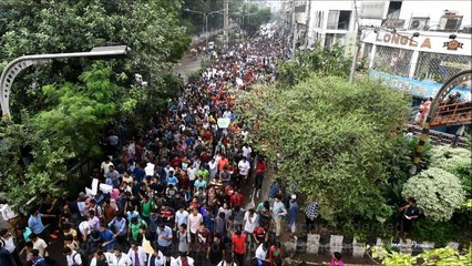 Violent protests grip Bangladesh after bus kills teens