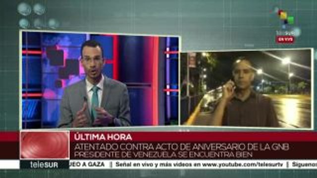 Venezuela: 7 efectivos de GNB heridos tras atentado contra Maduro