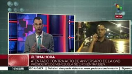 Venezuela: 7 efectivos de GNB heridos tras atentado contra Maduro