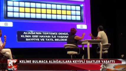 Kelime Bulmaca Aliağalılara Keyifli Saatler Yaşattı