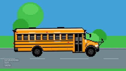 Learn colors with School bus for kids. Cartoon about the school bus. Teach colors for chil
