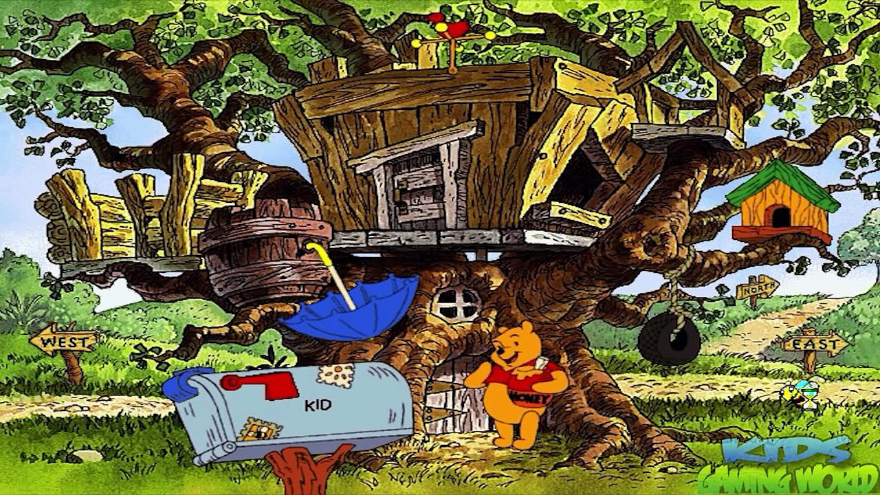 Learning to Read With Pooh PART 1 (Learning Game for Preschool Kids)