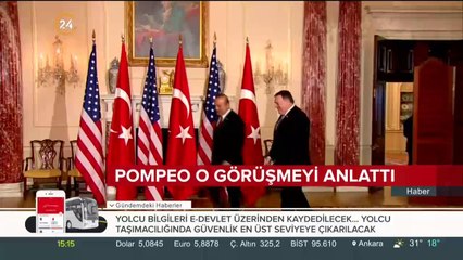 Pompeo o görüşmeyi anlattı