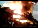 Korsleting Listrik, Lima Rumah Ludes Terbakar di Wajo