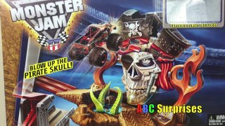 Fun With Hot Wheels Monster Jam Pirate Takedown Playset And Disney Cars Gold Egg Surprise