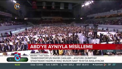 ABD'ye aynıyla misilleme