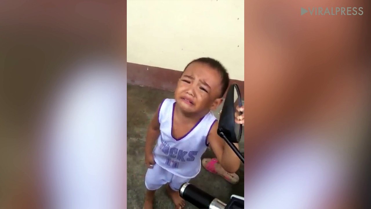Toddler Breaks Motorcycle Mirror Then Begs Not To Tell