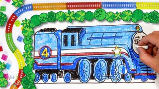 How to Draw Shooting Star Gordon ♦ Thomas and Friends ♦ Drawing and Colors Learning video