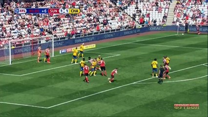 Lynden Gooch 96th minute winner - Sunderland [2]-1 Charlton Athletic