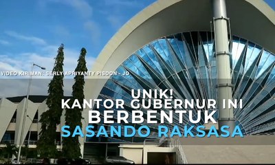 Unik! Kantor Gubernur Ini Berbentuk Sasando Raksasa