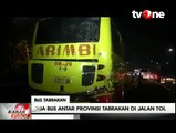 Tiga Bus Terlibat Kecelakaan di Tol Dalam Kota