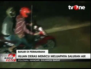 Banjir Rendam Puluhan Rumah di Polewali Mandar