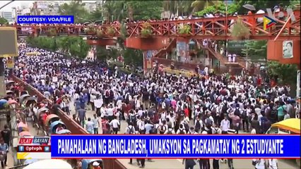 Pamahalaan ng Bangladesh, umaksyon sa pagkamatay ng dalawang estudyante