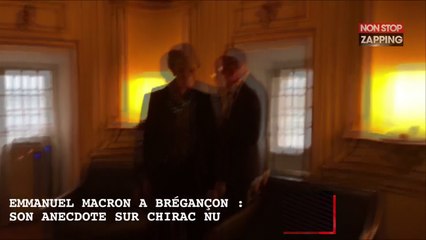 Emmanuel Macron à Brégançon : il raconte à Theresa May comment Chirac s'est retrouvé nu  (Vidéo)