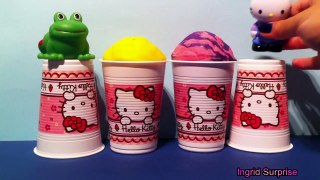 Play Doh Ice Cream Cups! Surprise Toys Playdough Videos for Children Part 1