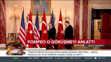 Pompeo o görüşmeyi anlattı