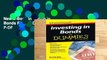 New E-Book Investing in Bonds FD (For Dummies) D0nwload P-DF