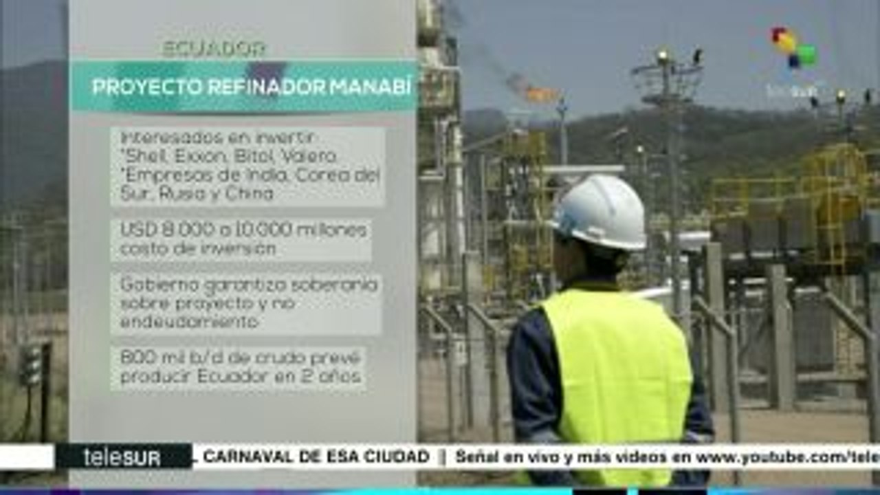 Ecuador: petroleras extranjeras y el Proyecto Refinador Manabí