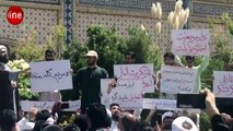 احتجاجات في مدينة مشهد الايرانية بعد صلاة الجمعة