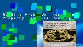 Reading books Understanding Property Law P-DF Reading