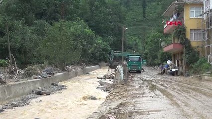 Rize de Sel ve Heyelan Hasarının Boyutu Ortaya Çıktı