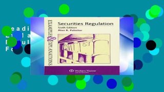 Reading Examples   Explanations: Securities Regulation, 6th Ed. For Kindle