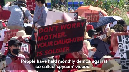 'Spycam porn' sparks record protests in South Korea