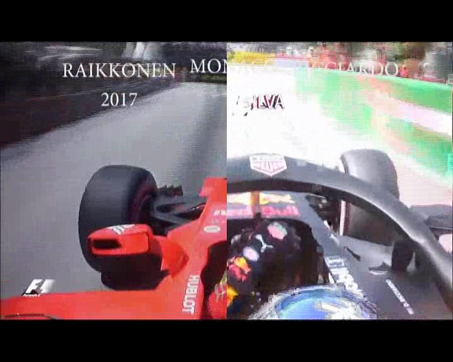 Comparativa F1 monaco 2017 vs 2018 onboard