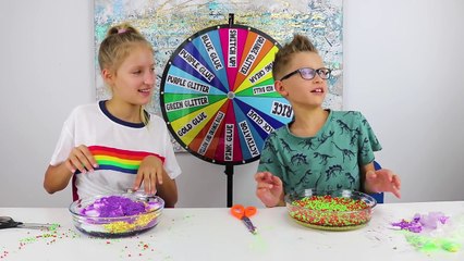 MYSTERY WHEEL OF SLIME GLOVES CHALLENGE!!!