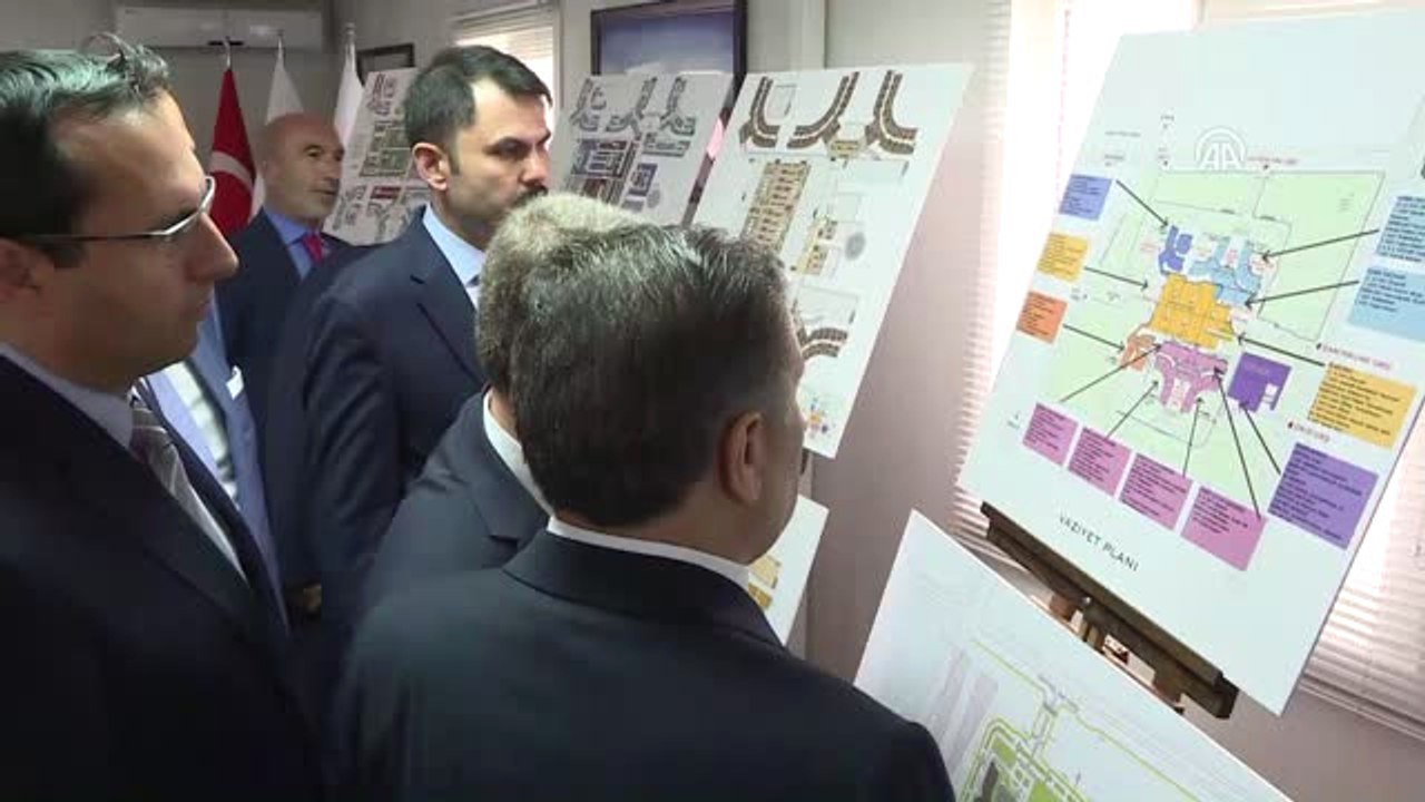 Bakanlar Kurum ve Koca, Konya Şehir Hastanesi İnşaatında İncelemelerde Bulundu