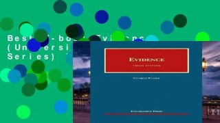 Best E-book Evidence (University Casebook Series) Full access