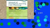 Access books Manual of Psychiatric Nursing Care Planning: Assessment Guides, Diagnoses,