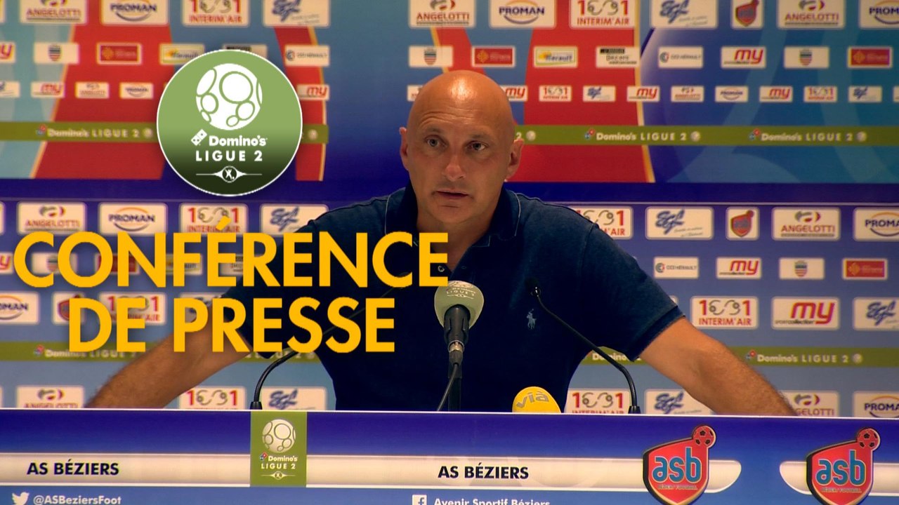 Conférence de presse AS Beziers - AC Ajaccio (0-1) : Mathieu CHABERT (AS Beziers) - Olivier PANTALONI (ACA) - 2018/2019