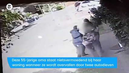 Dappere oma slaat autodieven van zich af