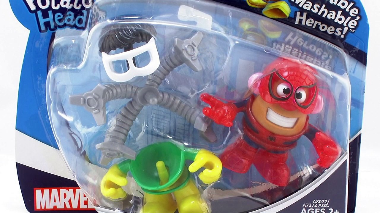 Hasbro Mr Potato Head Mixable Mashable Heroes as Spider Man and Doc Ock Video Review