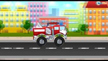 ✔ Voitures pour bébés / Camion de pompier en ion / Dessins animés ✔