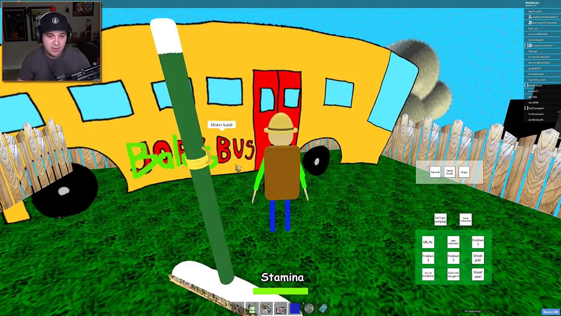 Playtime Goes Camping I Wanna Camp With Someone Baldi S Basics Roblox Roleplay Dailymotion Video - roblox baldi basics 3d rp