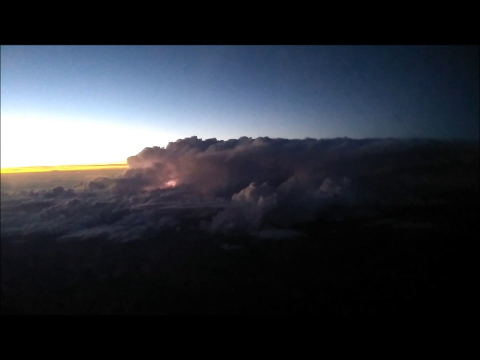 Lightning Storm From The Passenger Window
