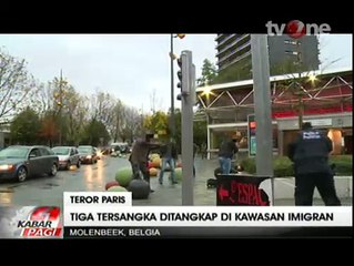 Video Rekaman Polisi Belgia Tangkap Tiga Pria Diduga Terkait Teror Paris