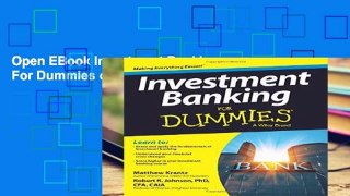 Open EBook Investment Banking For Dummies online