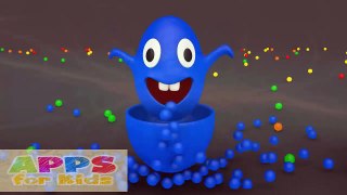 Learn Color Balls for Kids Learn Colors with Surprise Eggs Opening for Children 3D