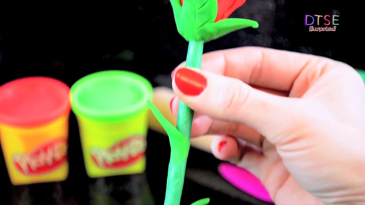 ❤️ HOW TO MAKE a Play Doh rose ❤️ Handmade gifts for Valentines Day! | The Ditzy Channel