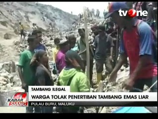 Warga Buru Nekat Menambang Emas di Gunung Botak