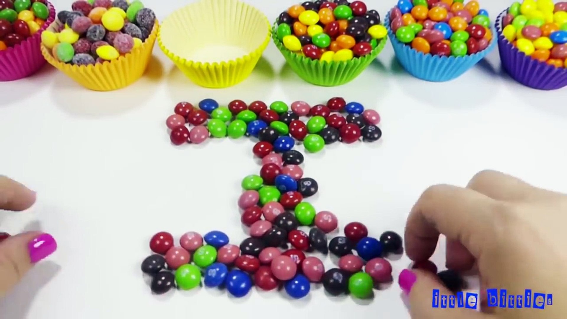Learn Alphabet with Skittles Candy Learn Alphabet with Skittles Candy