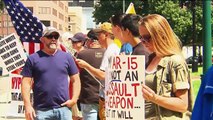 Peaceful Discussions Between NRA Protesters and Pro-Gun Ralliers in Colorado