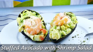 Stuffed Avocado with Shrimp Salad Easy Crab Sticks & Shrimp Stuffed Avocados Recipe