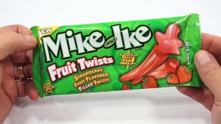 Mike and Ike Strawberry Licorice Fruit Twists Candy